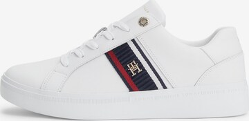 TOMMY HILFIGER - Sapatilhas baixas em branco: frente