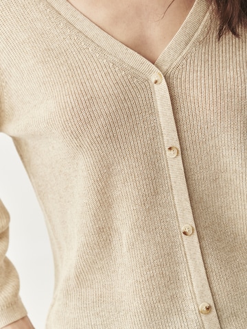 TATUUM Knit cardigan 'ESTIKA' in Beige
