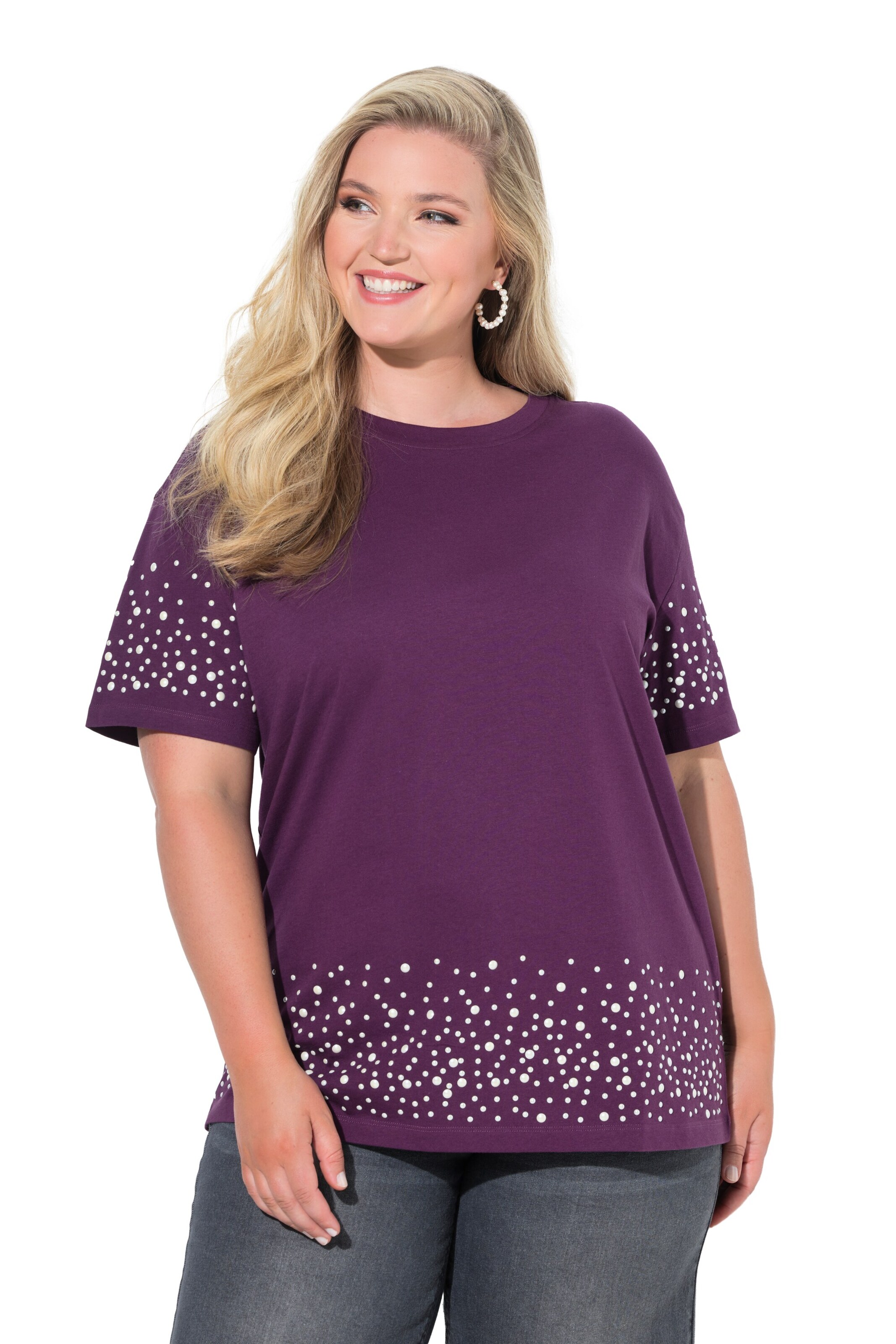 MIAMODA Shirt in Purple: front