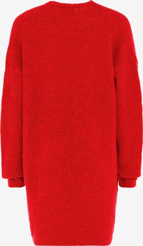 Jalene Knit Cardigan in Red