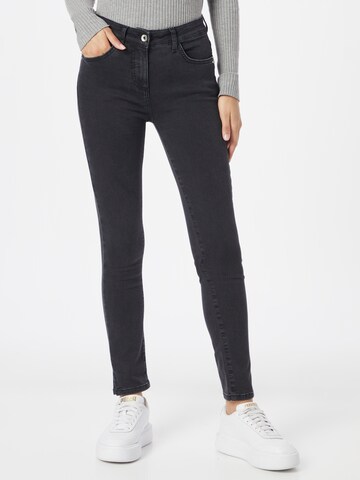 PATRIZIA PEPE - Skinny Vaquero en negro: frente