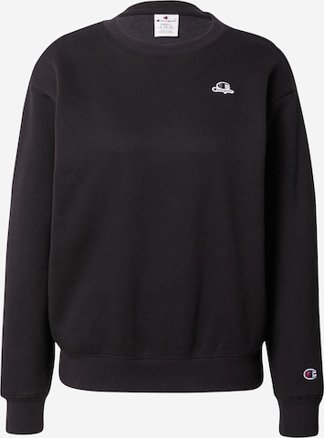 Champion Authentic Athletic Apparel Sweatshirt in Black: front