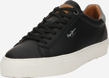 Sneaker bassa 'YOGI' di Pepe Jeans in nero: frontale