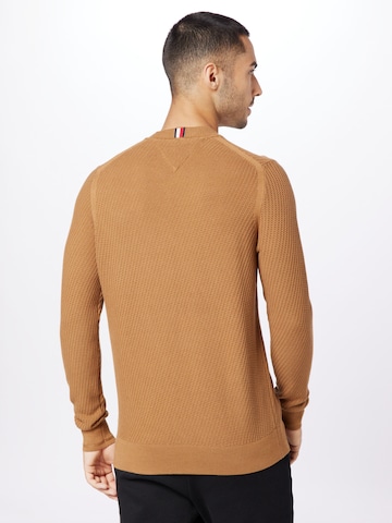 TOMMY HILFIGER Sweter w kolorze brązowy