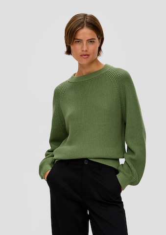 s.Oliver Pullover in Grün: Vorderseite
