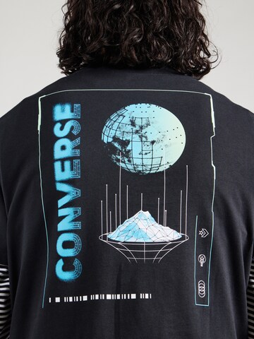 CONVERSE Тениска 'OTHER WORLDLY TRANSMISSIONS' в черно