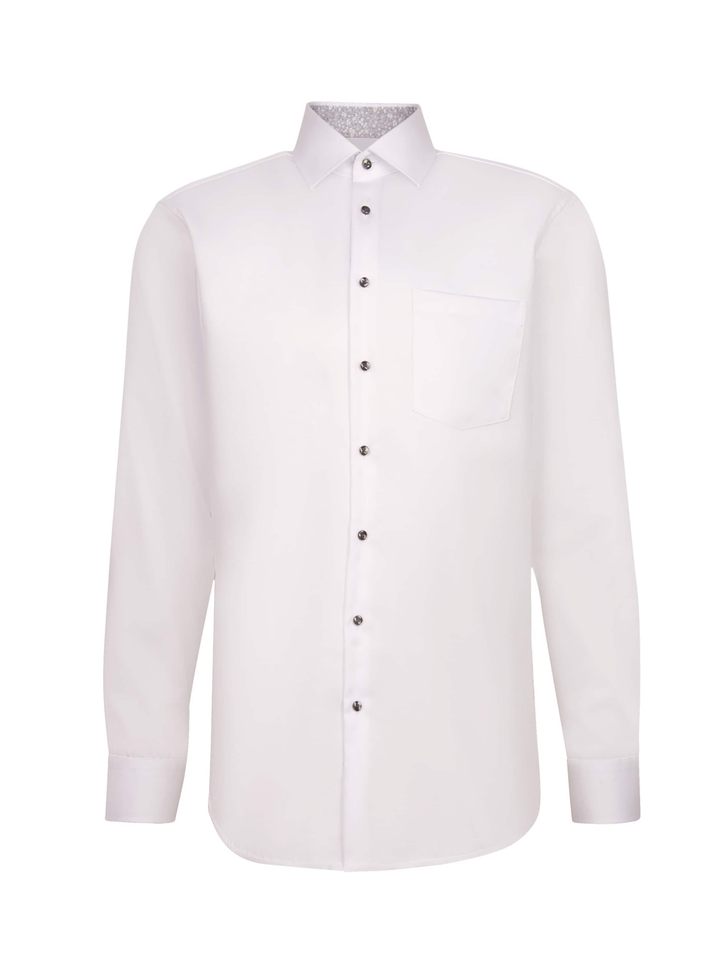 Camicia 'BUSINESS KENT PATCH5' SEIDENSTICKER di colore bianco, Visualizzazione prodotti