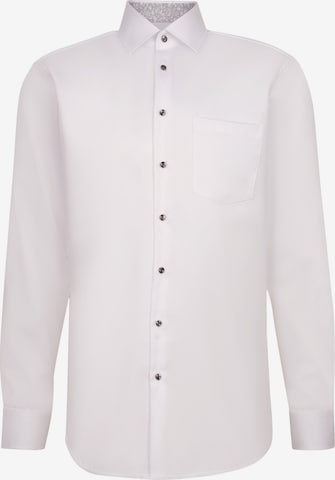 SEIDENSTICKERRegular Fit Košulja 'BUSINESS KENT PATCH5' - bijela boja: prednji dio