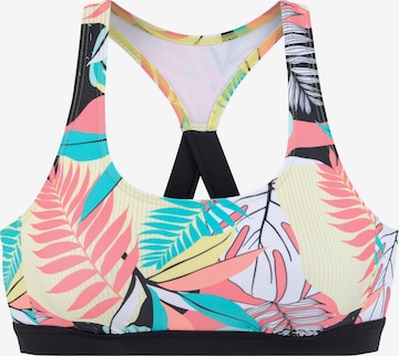 LASCANA ACTIVE Bralette Athletic Bikini Top in Mixed colors: front