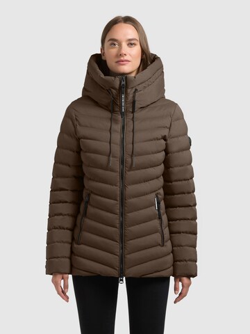 khujo Winterjas 'Pace2' in Bruin: voorkant
