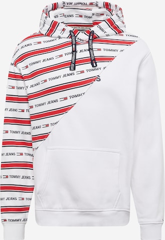 Sweat-shirt Tommy Jeans en rouge : devant