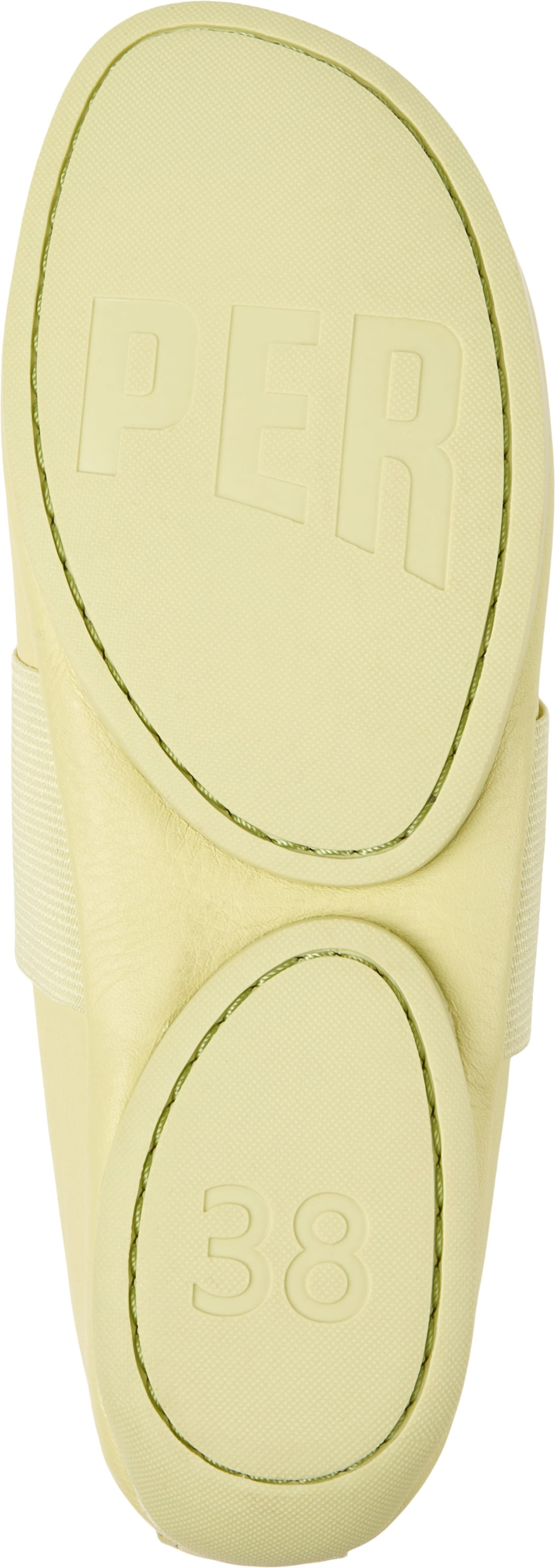 Ballerina con cinturino 'Right Nina' di CAMPER in giallo