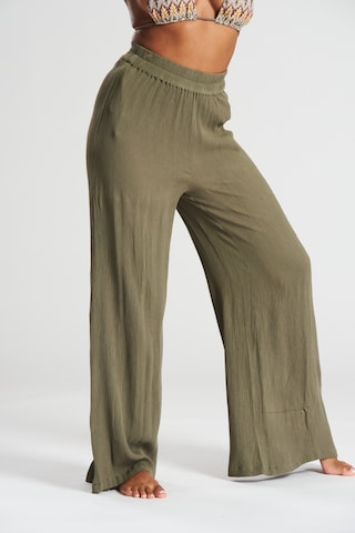 Loosefit Pantalon South Beach en vert : devant