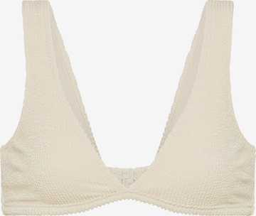 LSCN by LASCANA - Triángulo Top de bikini en beige: frente