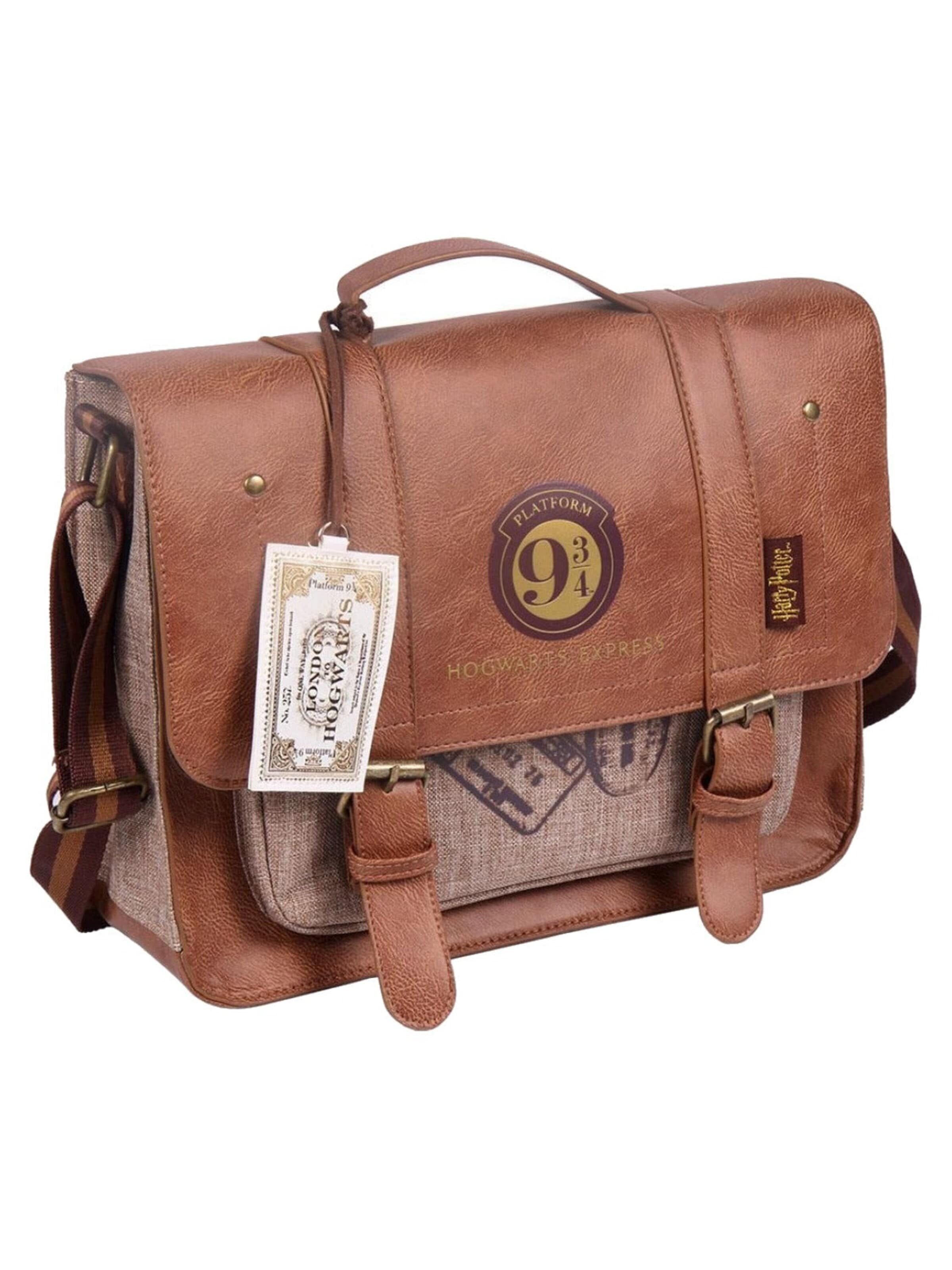 Harry Potter Umhängetasche 'Warner Bros Harry Potter Schoudertas Lengte 31cm'‌‌‌ in Braun: Vorderseite
