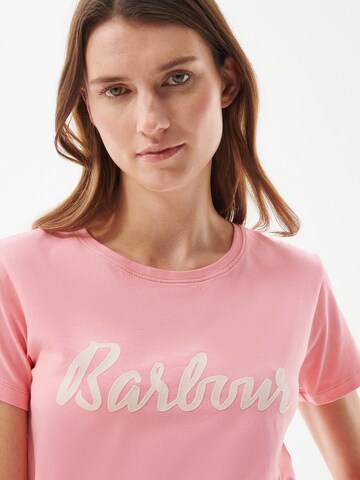 Barbour T-Shirt 'Otterburn' in Pink