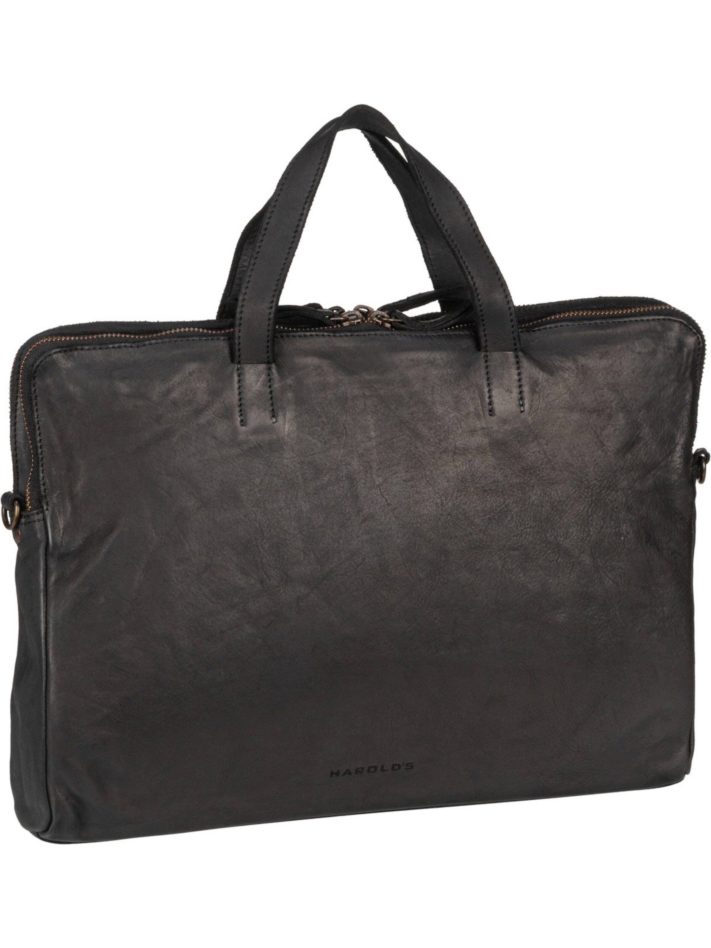 Harold's Aktentasche in schwarz, Produktansicht