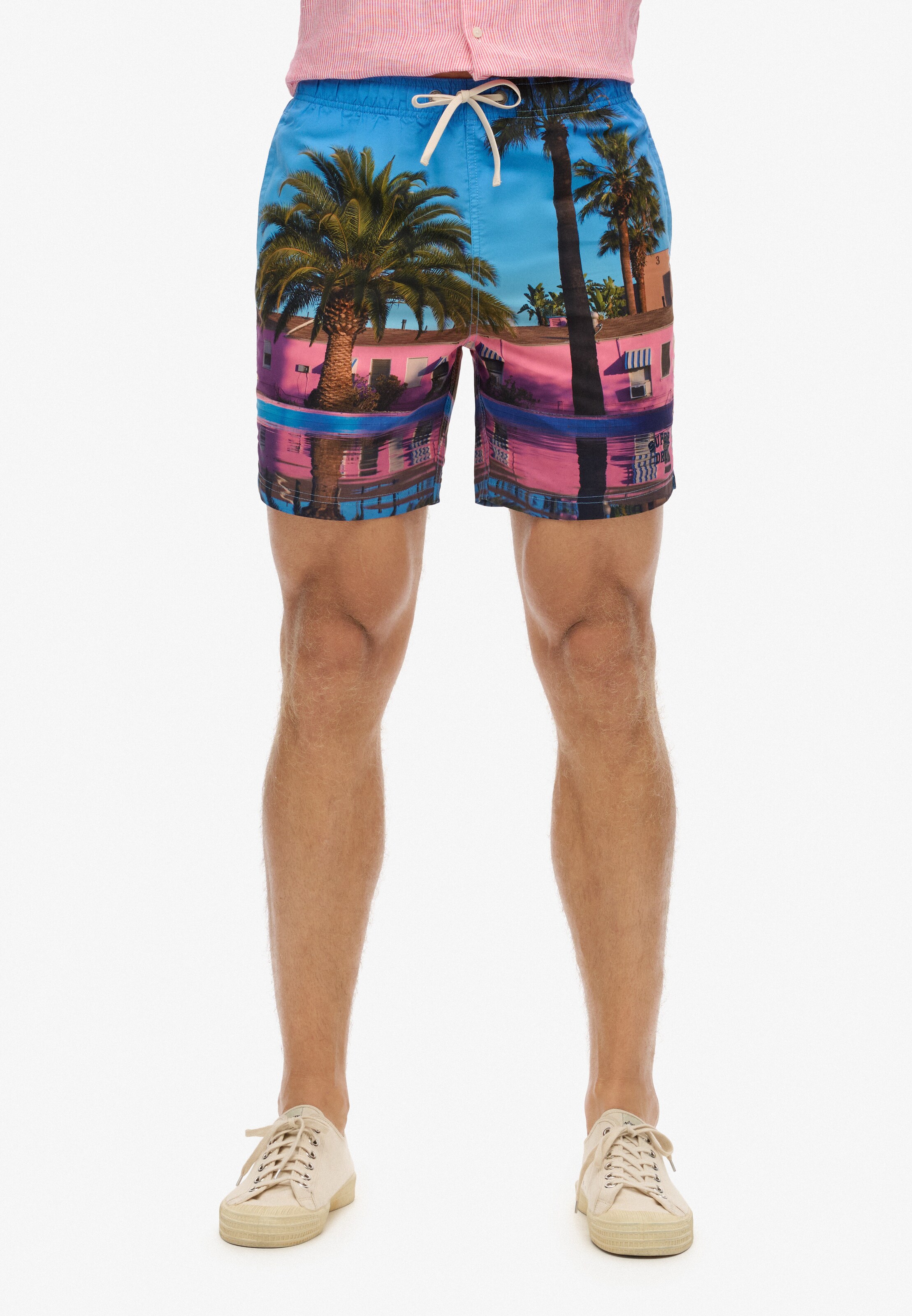 Superdry Zwemshorts in Blauw: voorkant