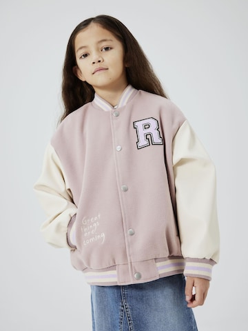 NAME IT Between-Season Jacket 'MOMBY' in Pink: front