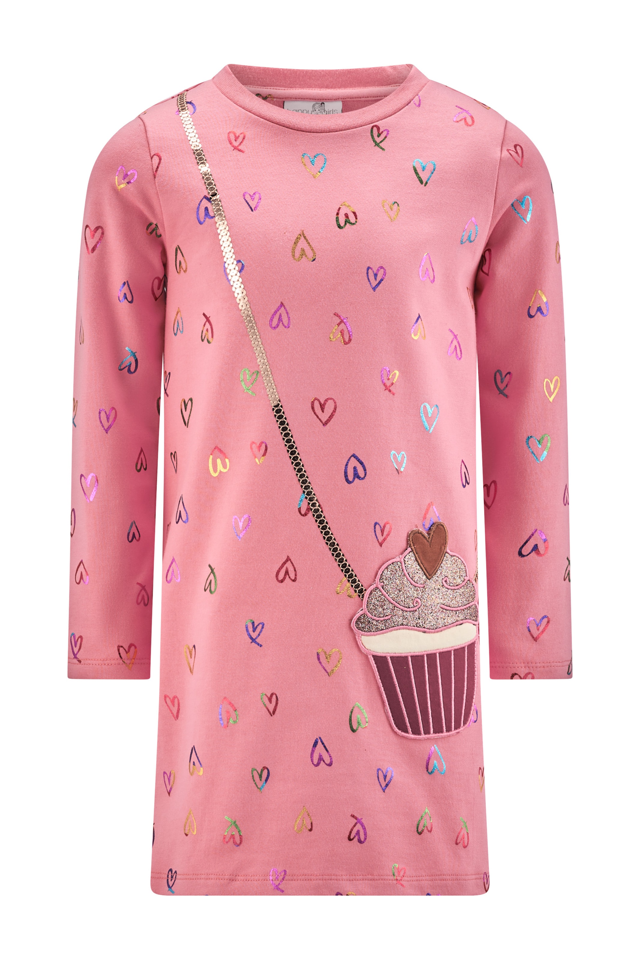 Rochie de la happy girls pe roz: față