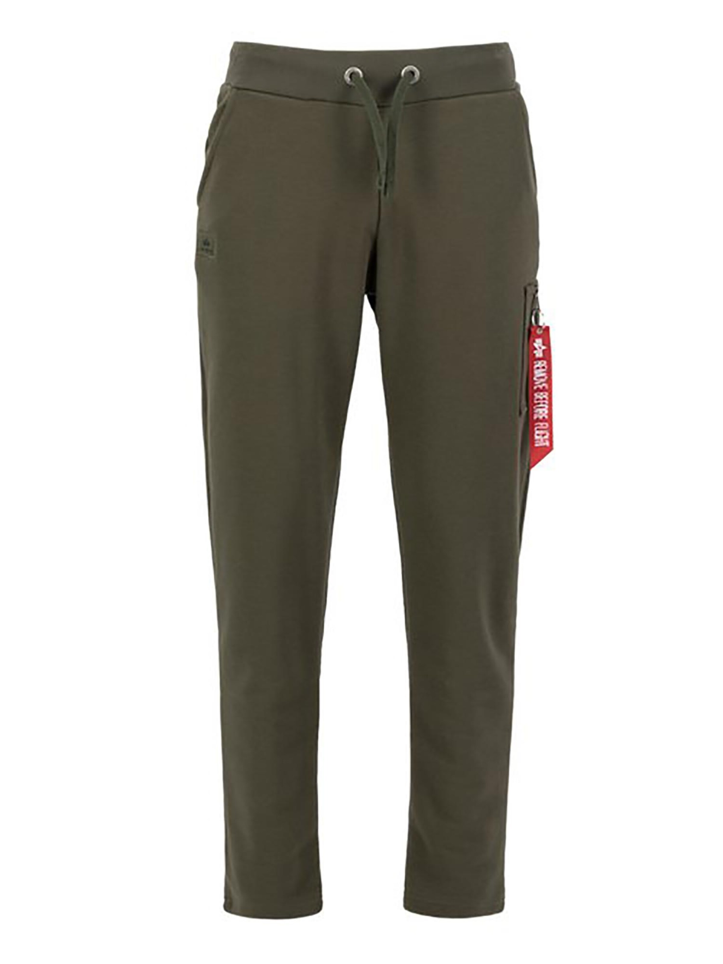 ALPHA INDUSTRIES Regular Pants 'X-Fit' in Green: front