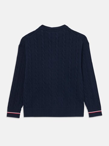 TOMMY HILFIGER Strickjacke 'GLOBAL STRIPE' in Blau