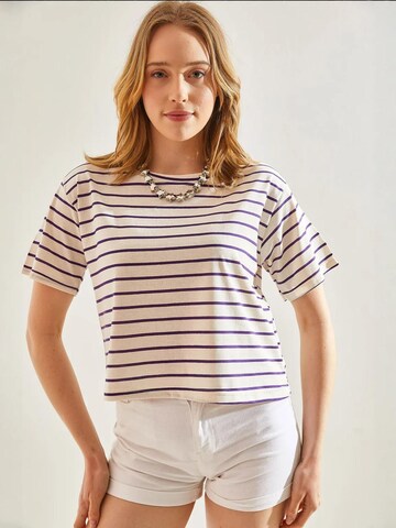 Bianco Lucci Shirt in Lila: voorkant