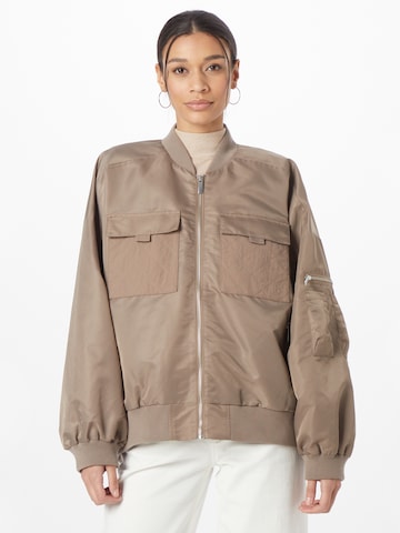 Gestuz Between-season jacket 'Kopra' in Brown: front