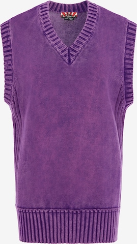 Cardigan myMo ROCKS en violet : devant