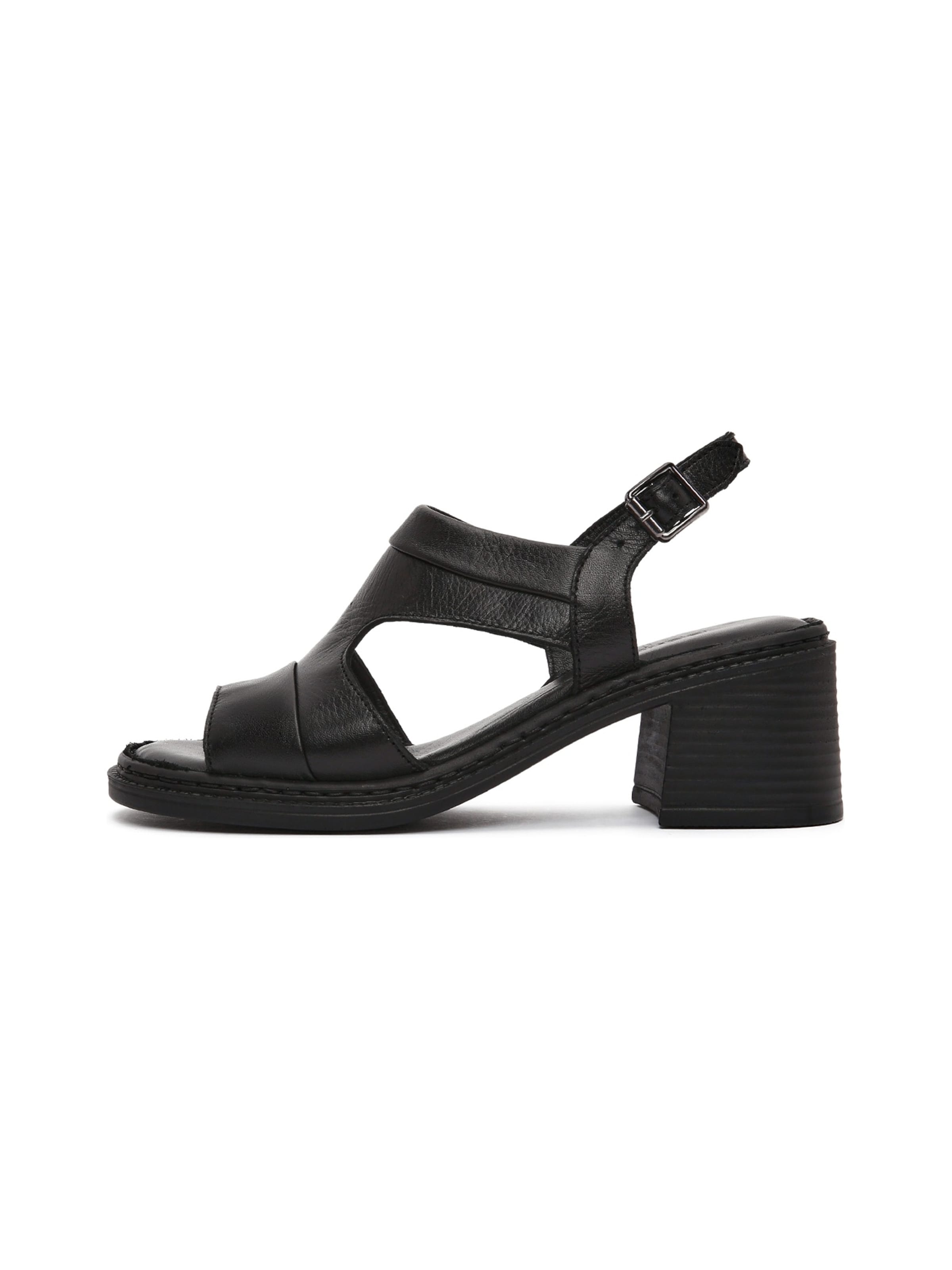 Sandales Derimod en noir : devant