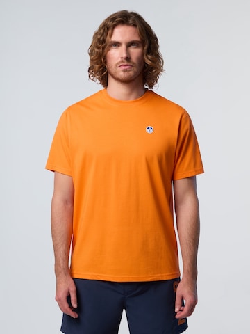 T-Shirt North Sails en orange : devant