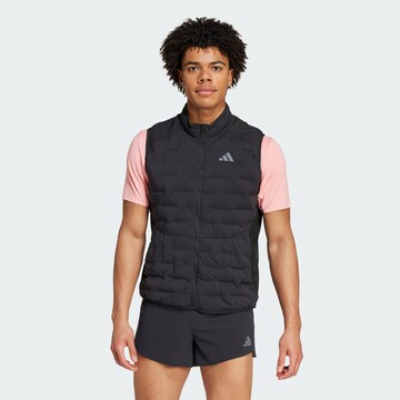 ADIDAS PERFORMANCE Sports vest 'Adizero' in Black: front