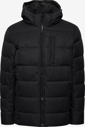 INDICODE JEANS Winter Jacket in Black: front