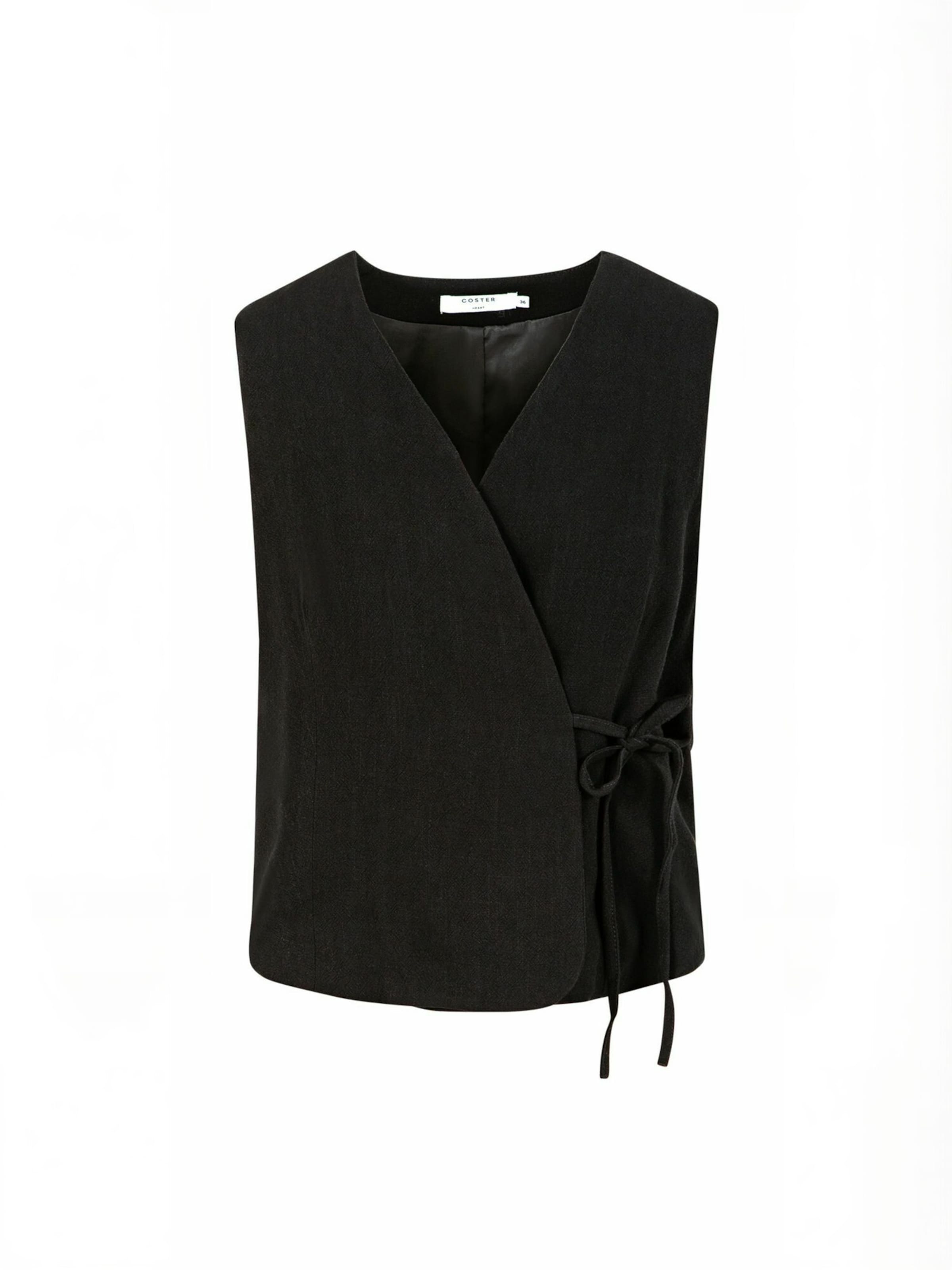 Gilet ' EMINA vest in ' Coster Copenhagen en noir : devant