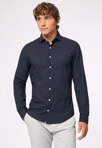 ROY ROBSON Slim fit Button Up Shirt in Blue: front