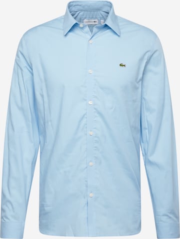 LACOSTE - Ajuste regular Camisa en azul: frente