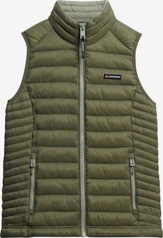 Superdry & Co Bodywarmer 'Fuji Lite' in Groen: voorkant