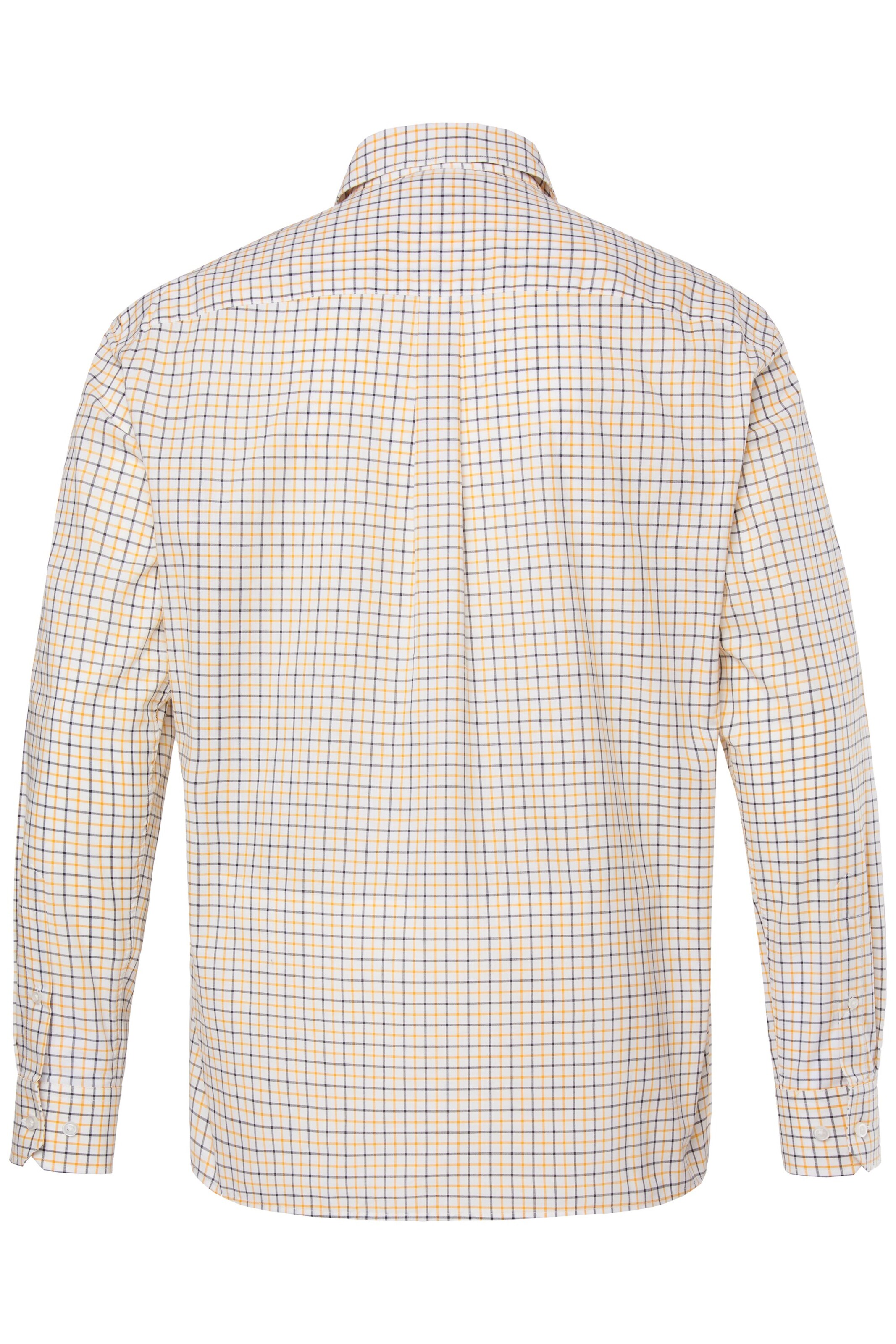 Men Plus Comfort fit Button Up Shirt in Beige