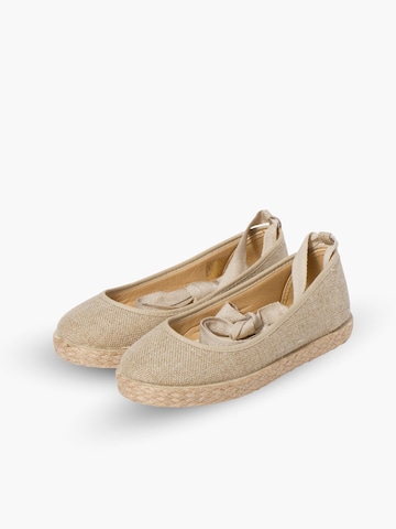 Pisamonas Ballet Flats in Beige