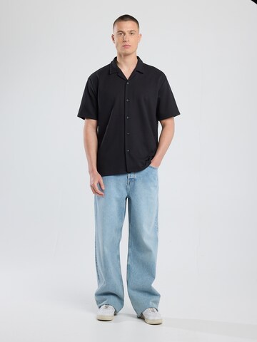 America Today Regular fit Button Up Shirt in Black
