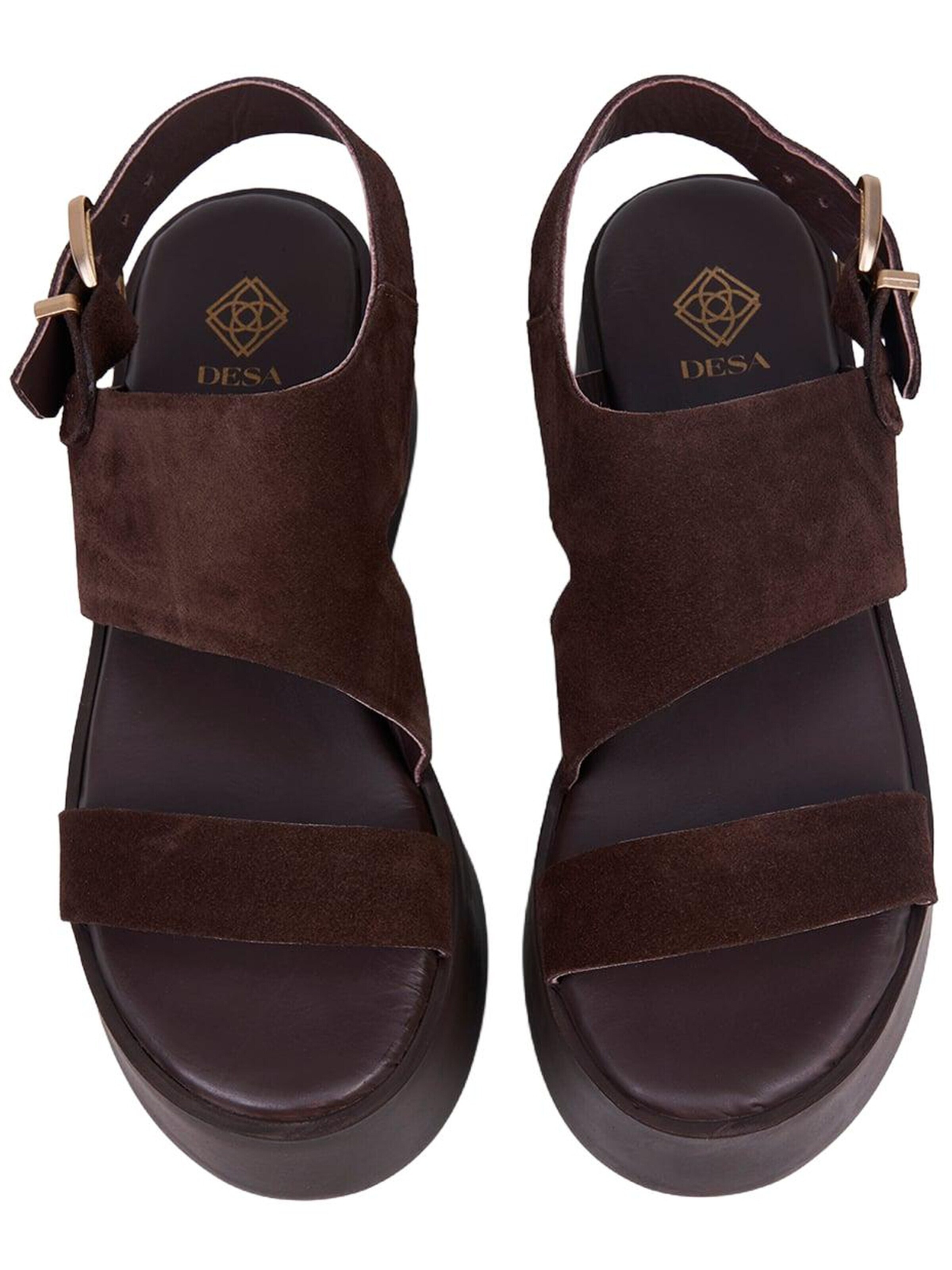Desa Teenslipper 'Keilsandalen' in Bruin