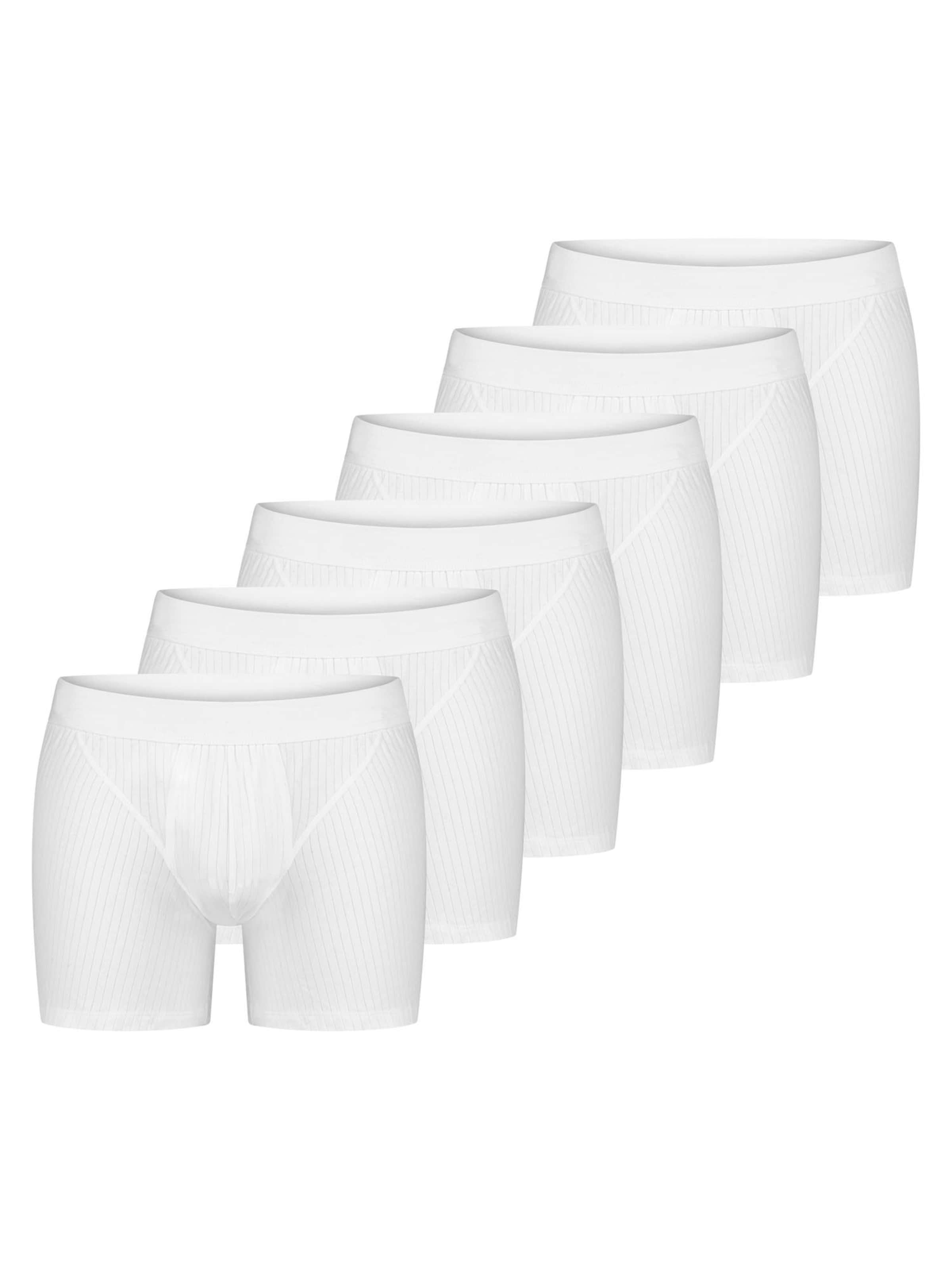 SCHIESSER Boxershorts 'Cotton Essentials Authentic'‌‌‌‌‌ in Weiß: Vorderseite