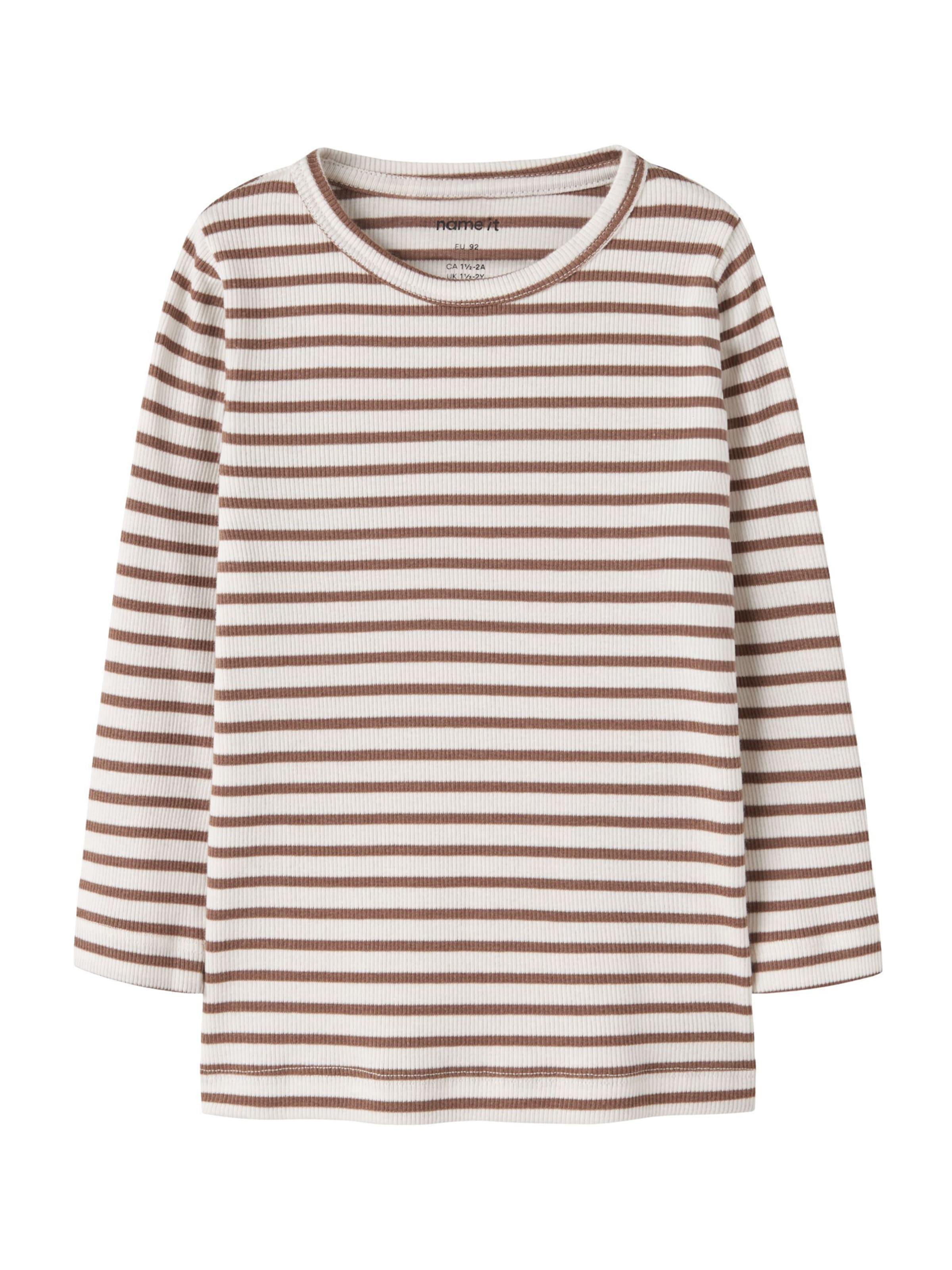 NAME IT Shirts 'NMNBANI' i brun: forside