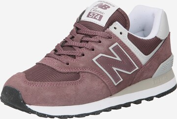 new balance Trampki niskie '574' w kolorze czerwony: przód