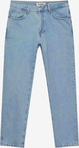 Pull&Bear Regular Jeans in Blauw: voorkant