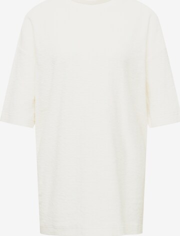 A LOT LESS Oversize t-shirt 'Luna' i vit: framsida