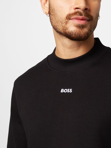 BOSS Green - Sweatshirt 'Salbock' em preto