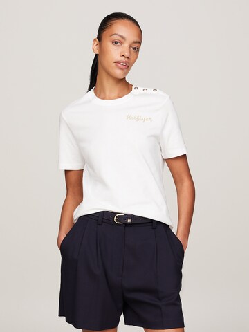 T-shirt TOMMY HILFIGER en blanc : devant