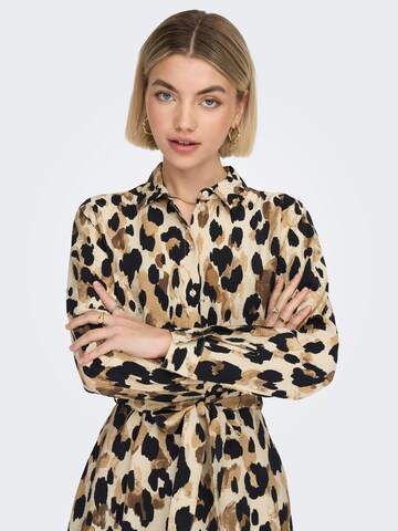 JDY Shirt Dress 'ADALINE' in Beige