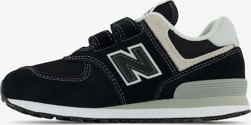 new balance Trampki '574' w kolorze czarny: przód